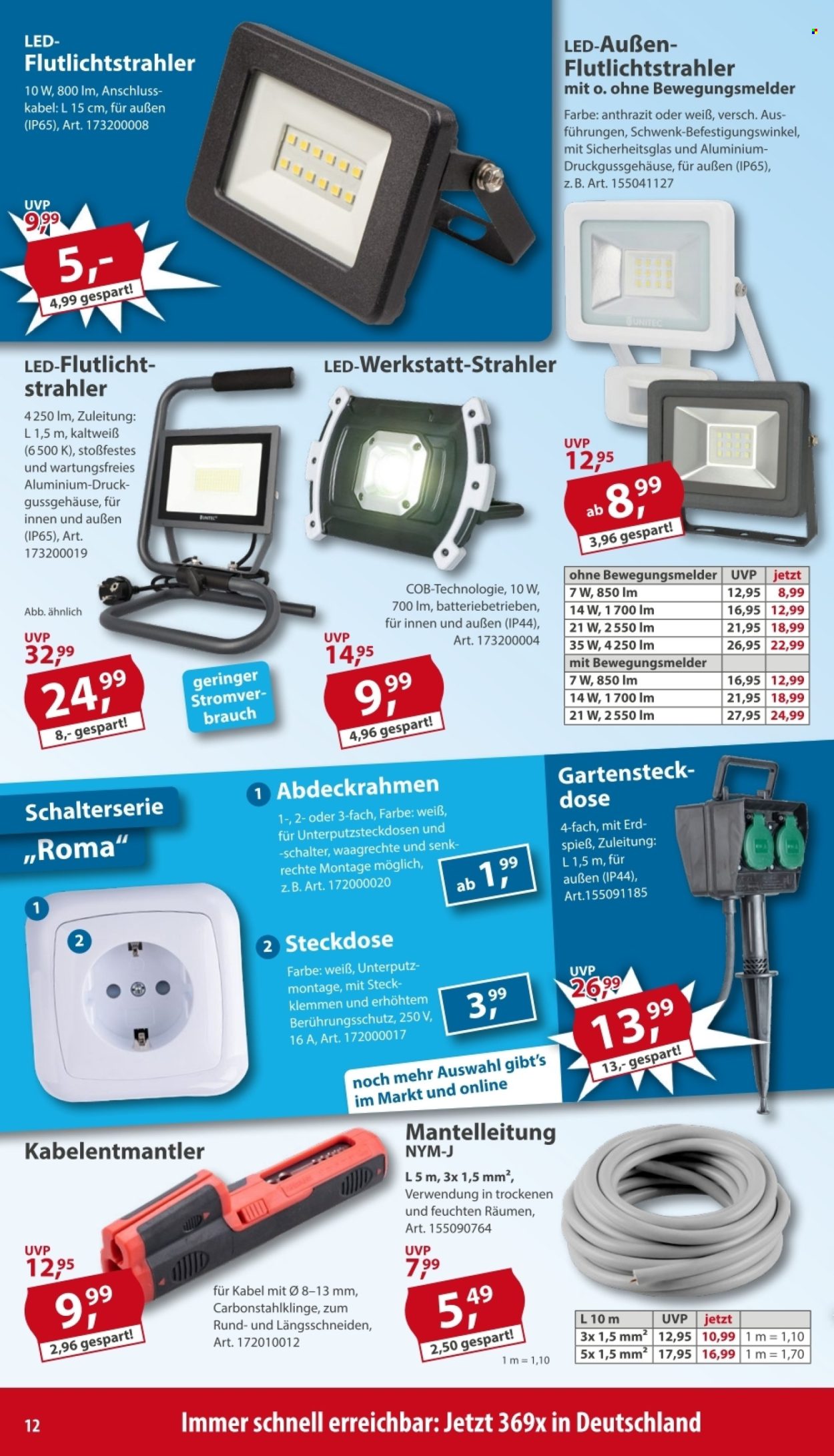 Leták Sonderpreis-Baumarkt - 1.8.2026 - 7.8.2026. Strana 12