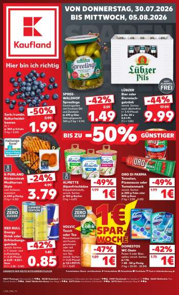 Prospekte Kaufland - 30.07.2026 - 5.08.2026.