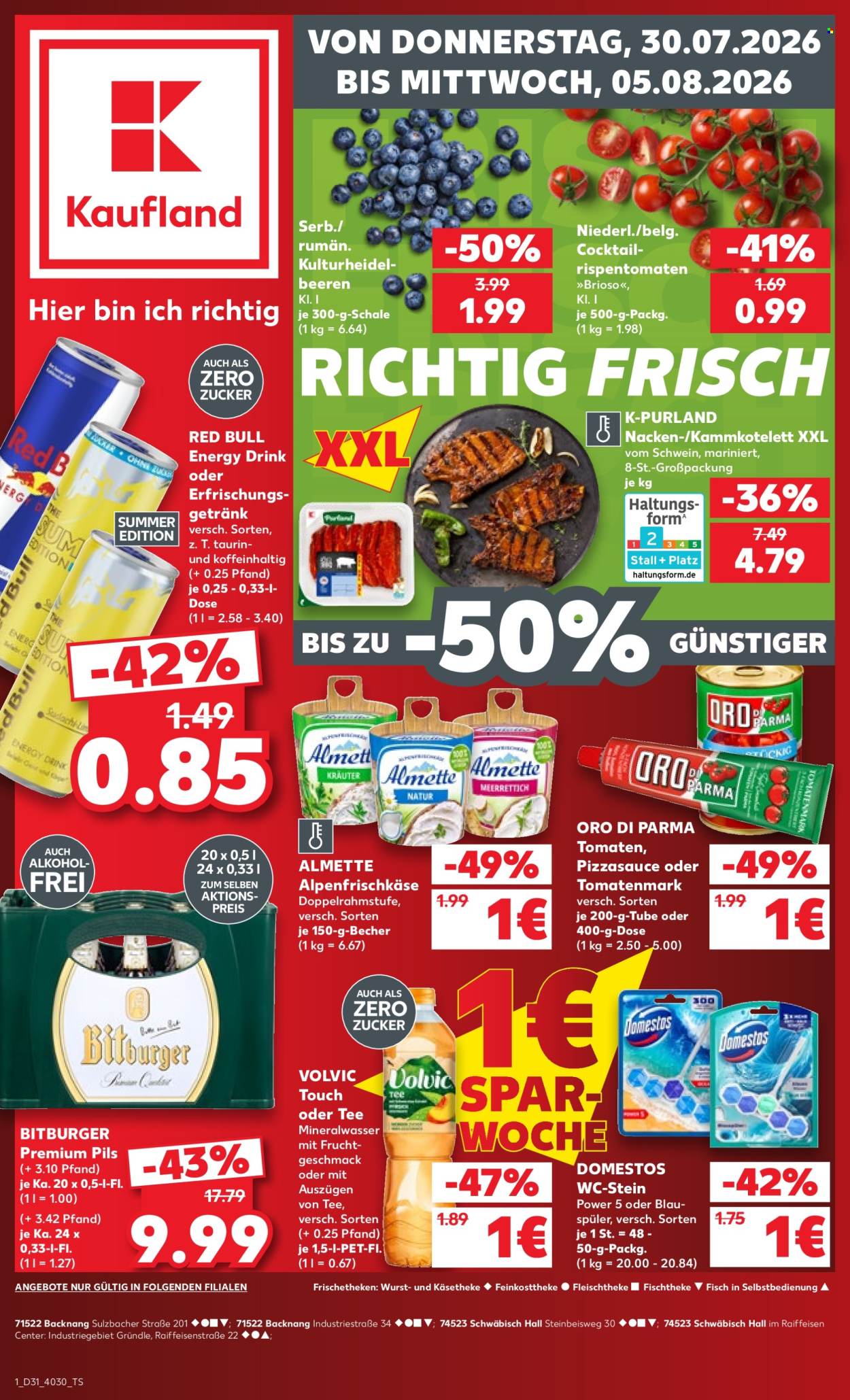 Leták Kaufland - 30.7.2026 - 5.8.2026. Strana 1