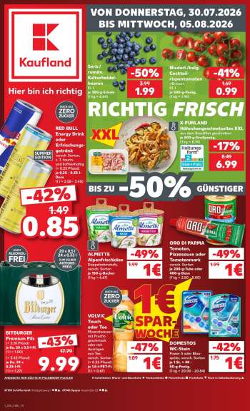 Prospekte Kaufland - 30.07.2026 - 5.08.2026.