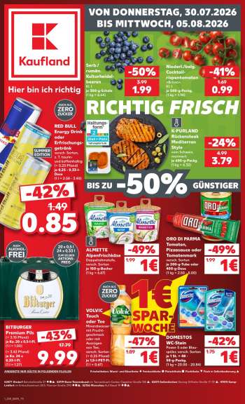 Prospekte Kaufland - 30.07.2026 - 5.08.2026.