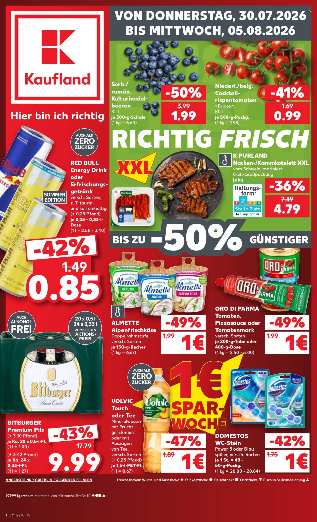 Leták Kaufland - 30.7.2026 - 5.8.2026. Strana 1