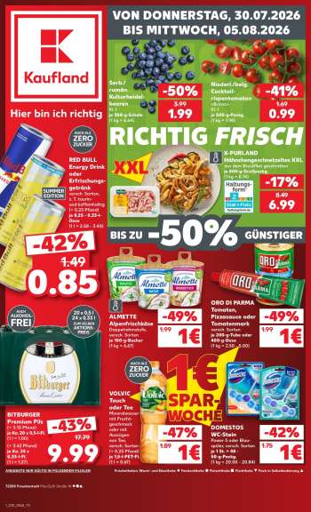 Prospekte Kaufland - 30.07.2026 - 5.08.2026.