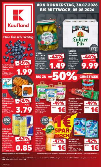 Prospekte Kaufland - 30.07.2026 - 5.08.2026.