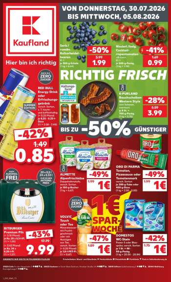 Prospekte Kaufland - 30.07.2026 - 5.08.2026.