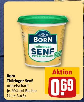 Born Thüringer Senf mittelscharf