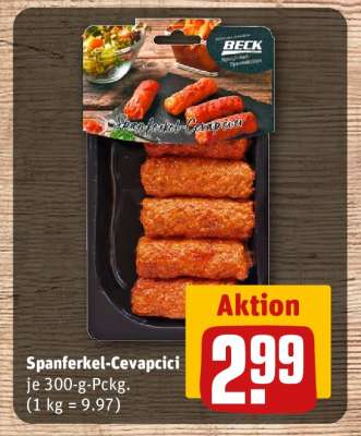 Spanferkel-Cevapcici