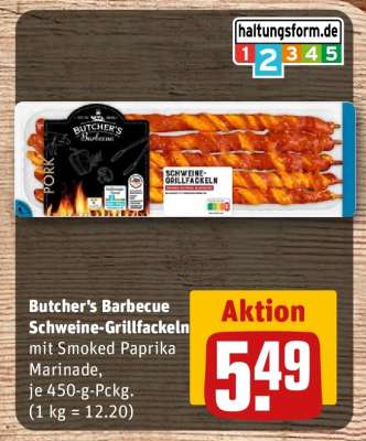 Butcher's Barbecue Schweine-Grillfackeln