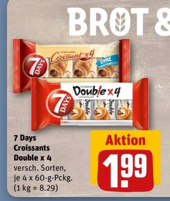 7 Days Croissants Double x 4