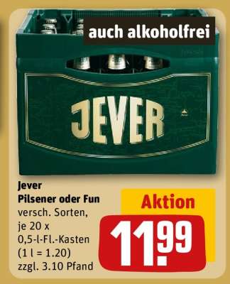 JEVER Pilsener oder Fun