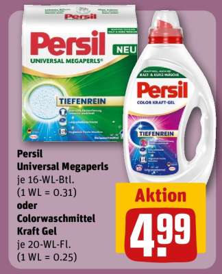 Persil Universal Megaperls oder Colorwaschmittel Kraft Gel