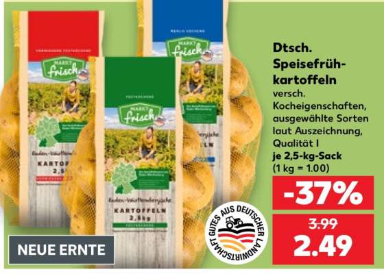 Dtsch. Speisefrühkartoffeln