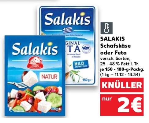 SALAKIS Schafskäse oder Feta
