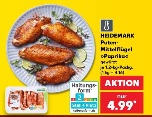 HEIDEMARK Puten-Mittelflügel »Paprika«