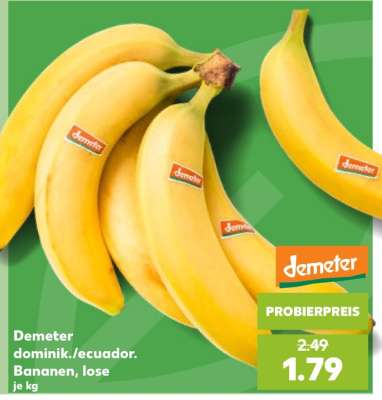 Demeter dominik./ecuador. Bananen, lose