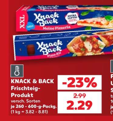 KNACK & BACK Frischteig-Produkt