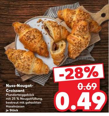 Nuss-Nougat-Croissant