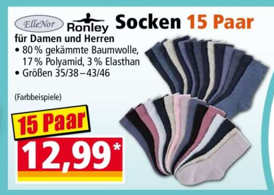 Ronley Socken 15 Paar