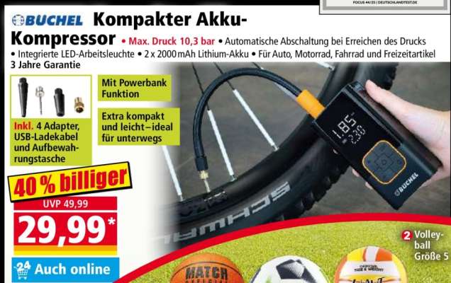 Kompakter Akku-Kompressor