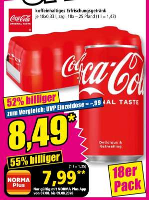 Coca-Cola Original Taste 18er Pack