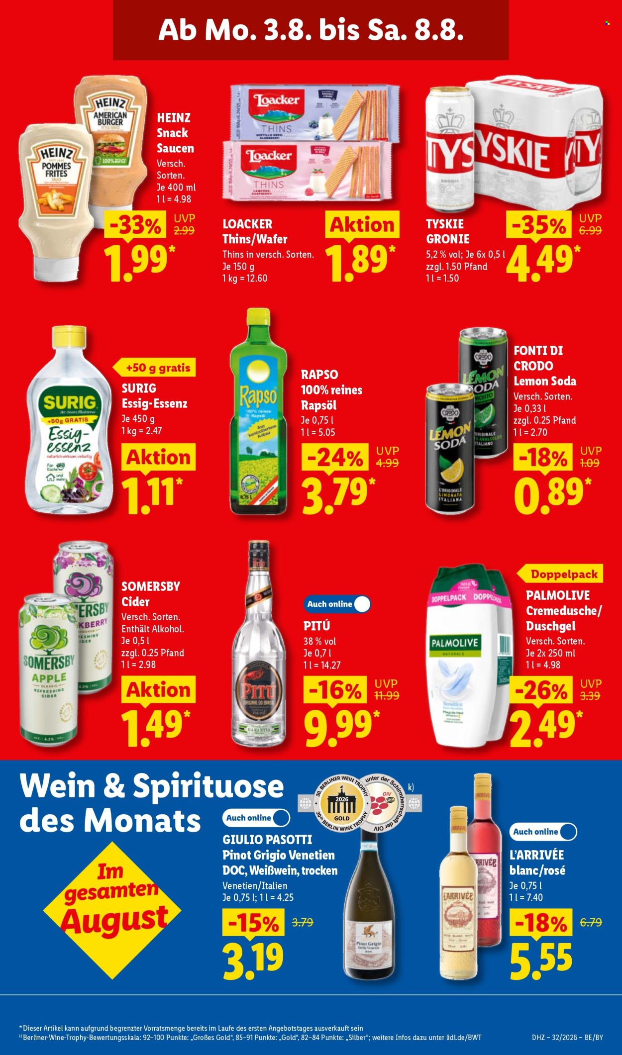 Leták Lidl - 3.8.2026 - 8.8.2026. Strana 19