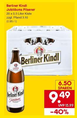 BERLINER KINDL Jubiläums
Pilsener
