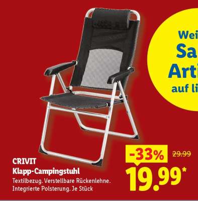 CRIVIT Klapp-Campingstuhl