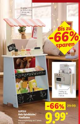 LUPILU Holz-Spielküche/-Kaufladen