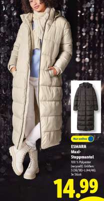 Esmara Maxi-Steppmantel