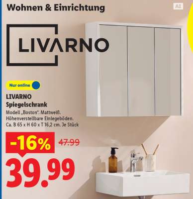 LIVARNO Spiegelschrank