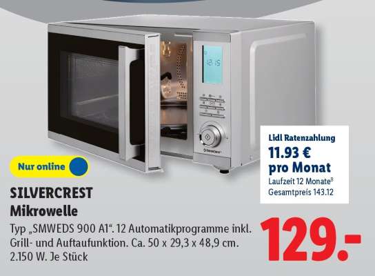 Silvercrest Mikrowelle