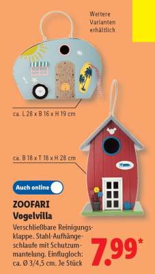 ZOOFARI Vogelvilla