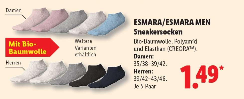 Esmara/Esmara Men Sneakersocken