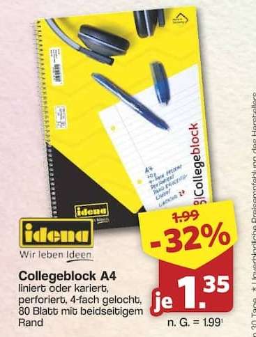 Collegeblock A4