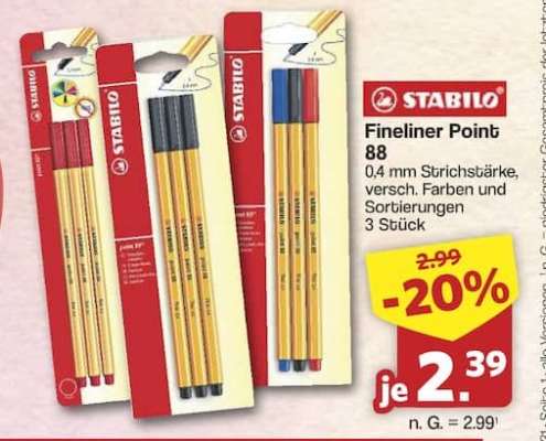 STABILO Fineliner Point 88