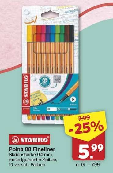 STABILO Point 88 Fineliner