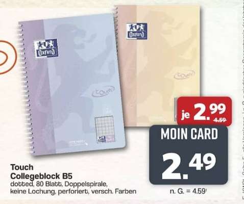Touch Collegeblock B5