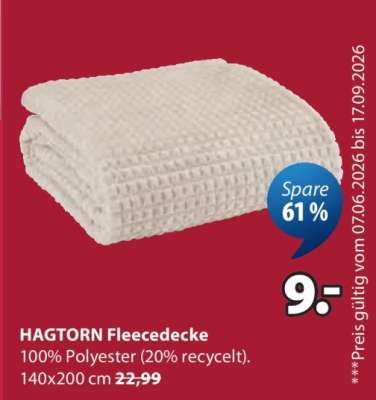HAGTORN Fleecedecke