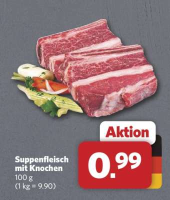 Suppenfleisch mit Knochen