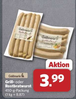 Grill- oder Rostbratwurst