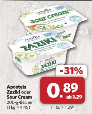 Apostels Zaziki oder Sour Cream