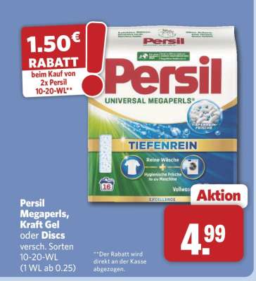 Persil Megaperls, Kraft Gel oder Discs