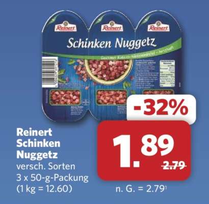 Reinert Schinken Nuggetz