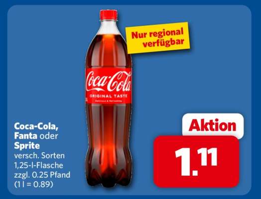 Coca-Cola, Fanta oder Sprite