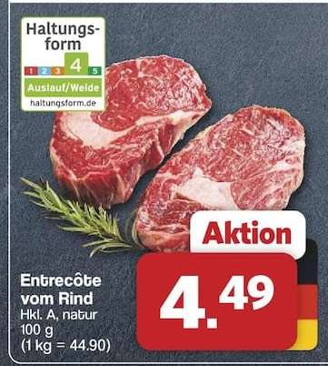 Entrecôte vom Rind