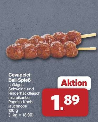 Cevapcici-Ball-Spieß