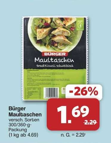 BÜRGER Maultaschen