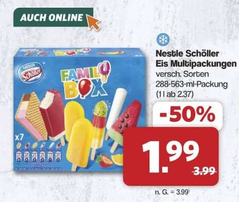Nestle Schöller Eis Multipackungen