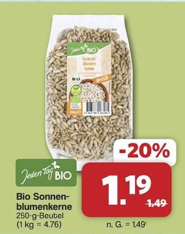 Bio Sonnenblumenkerne