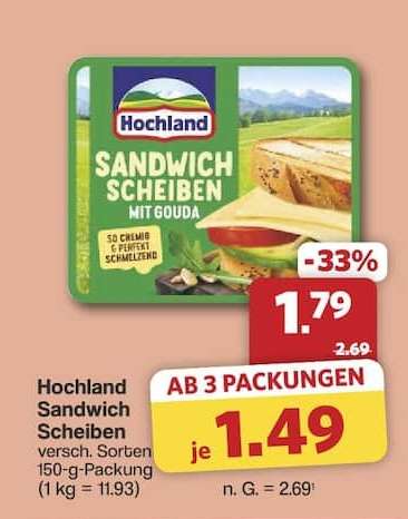 Hochland Sandwich Scheiben